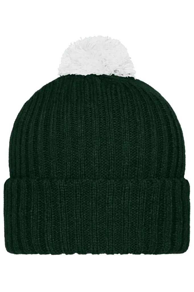 Pletena kapa MB7540 dark-green/white one size-0