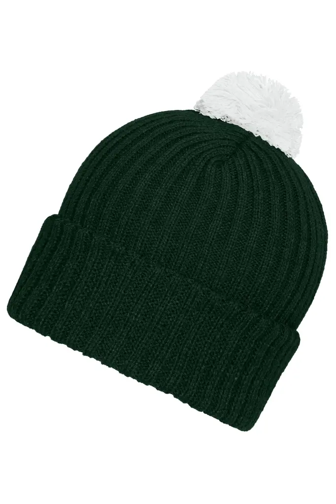 Pletena kapa MB7540 dark-green/white one size-1