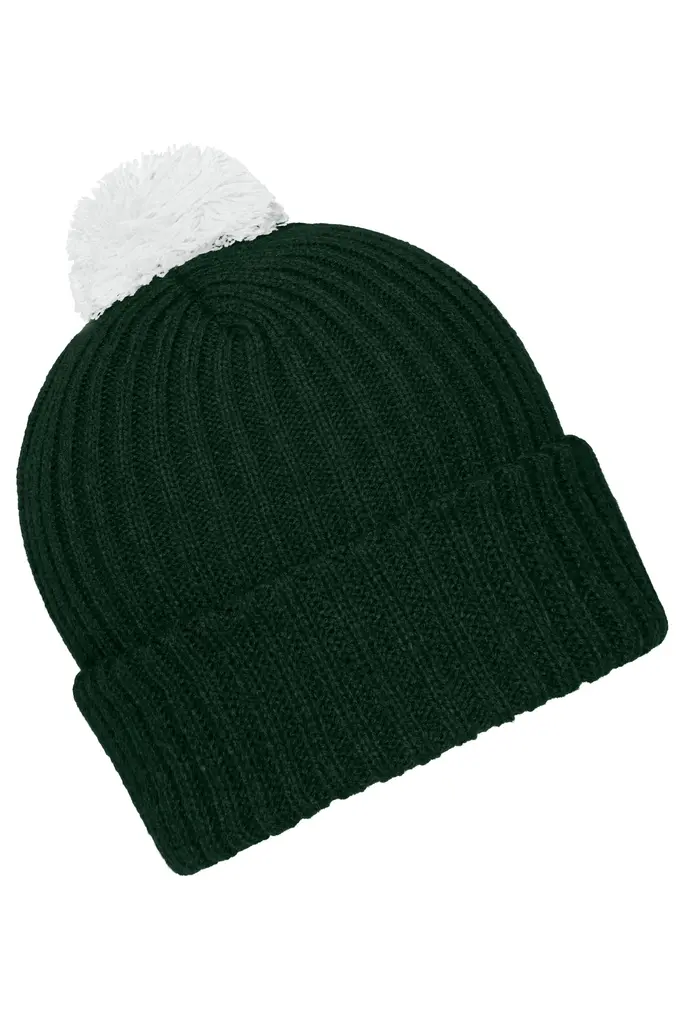 Pletena kapa MB7540 dark-green/white one size-2