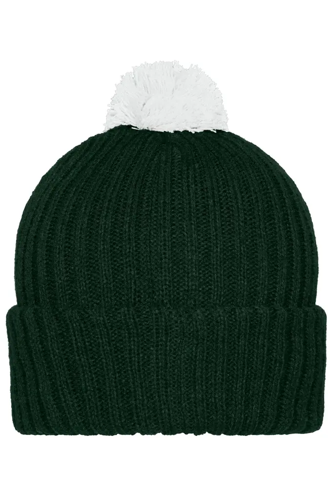 Pletena kapa MB7540 dark-green/white one size-3