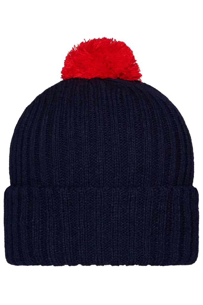 Pletena kapa MB7540 navy/red one size-0