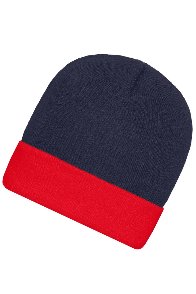 Pletena kapa MB7550 navy/red one size-1