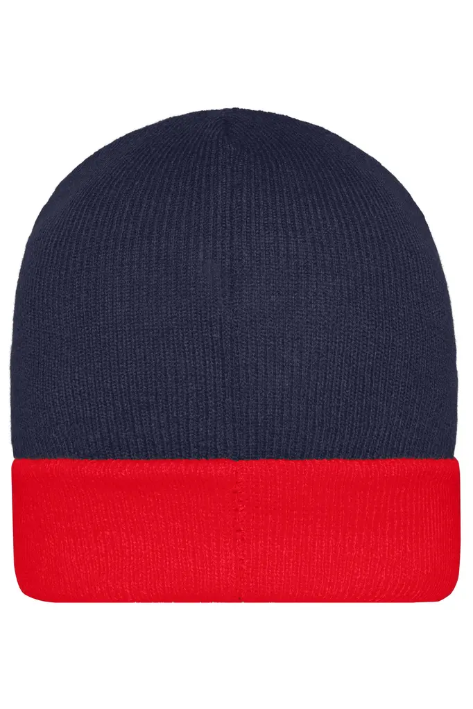 Pletena kapa MB7550 navy/red one size-3