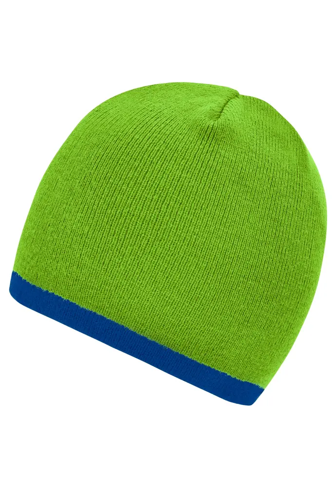 Pletena kapa MB7584 lime-green/royal one size-1