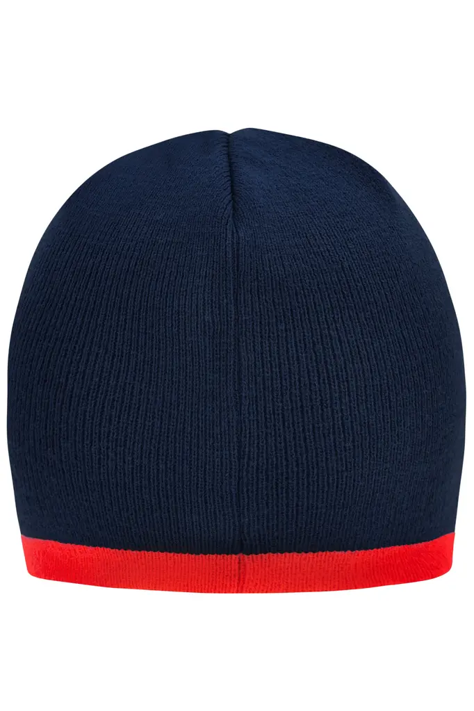 Pletena kapa MB7584 navy/red one size-3