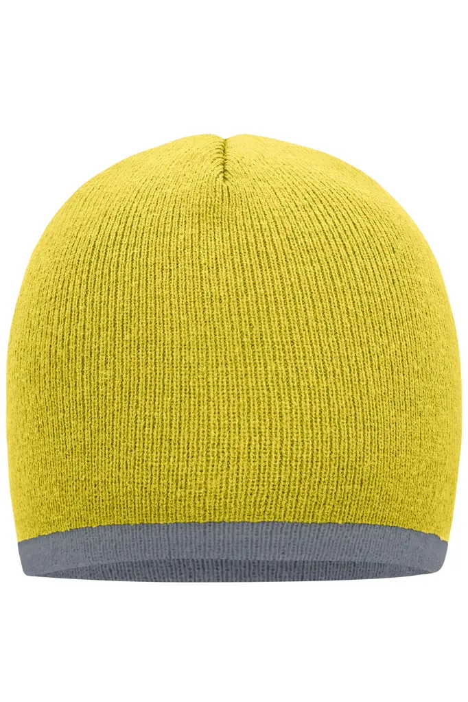 Pletena kapa MB7584 yellow/light-grey one size-0