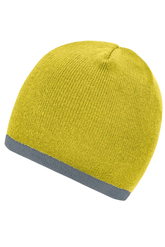 Pletena kapa MB7584 yellow/light-grey one size-1