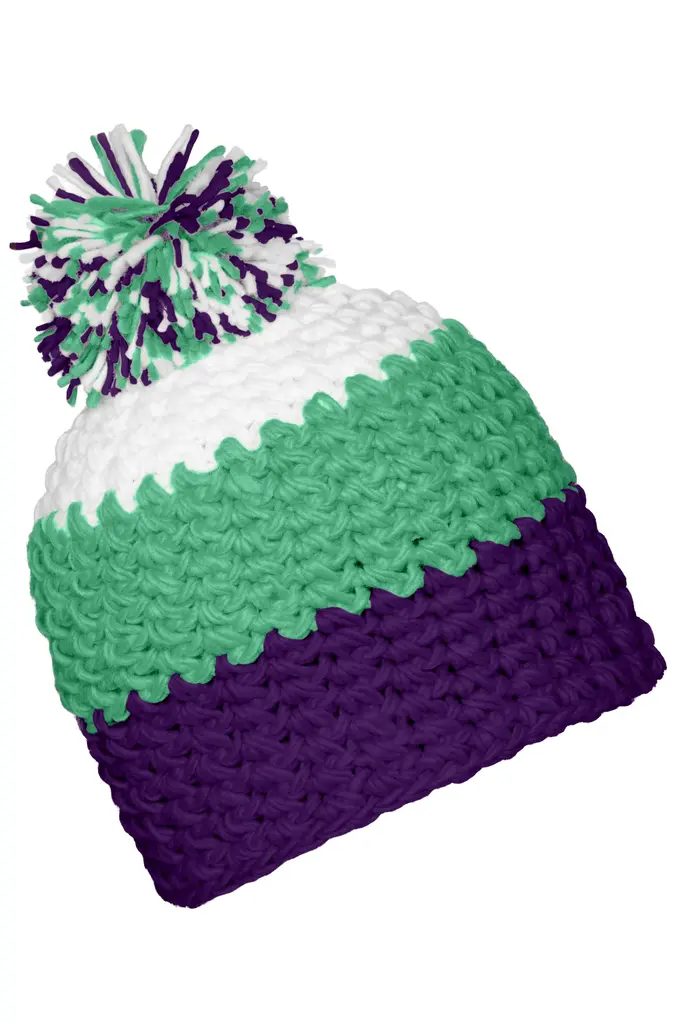 Zimska kapa MB7940 purple/lime-green/white one size-2