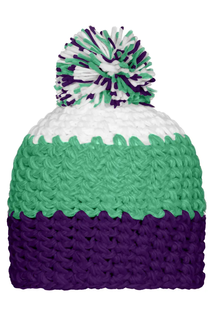 Zimska kapa MB7940 purple/lime-green/white one size-3