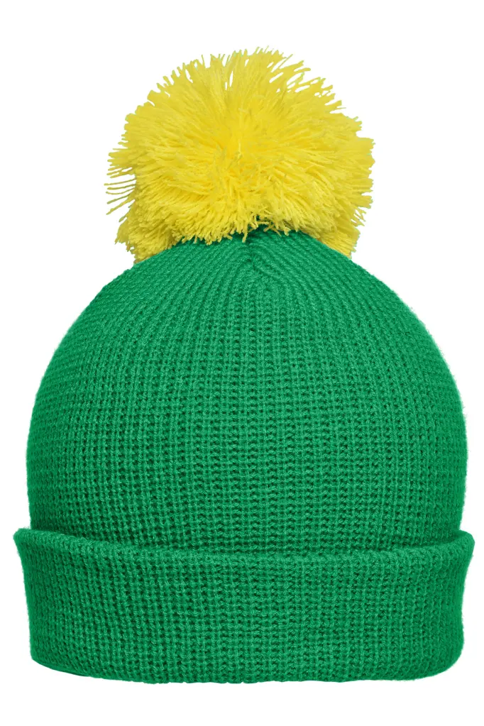 Pletena kapa MB7967 ferngreen/yellow one size-0