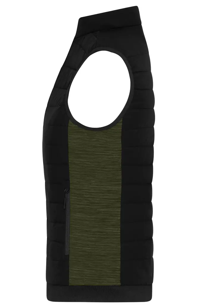 Ženski prsluk JN1863 black/olive-melange XS-1