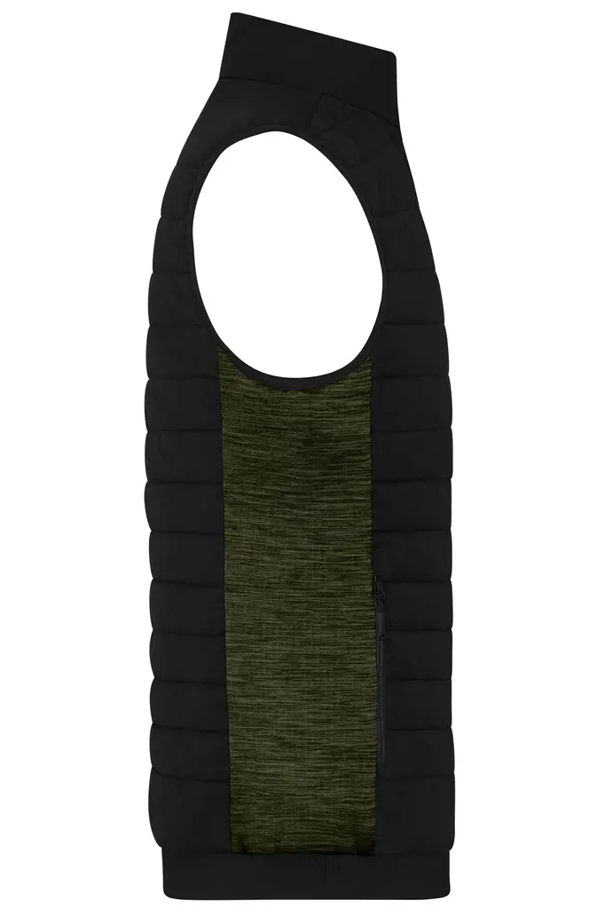 Muški prsluk JN1864 black/olive-melange XS-2