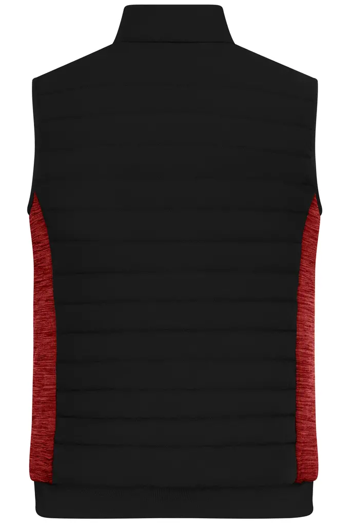 Muški prsluk JN1864 black/red-melange XS-3