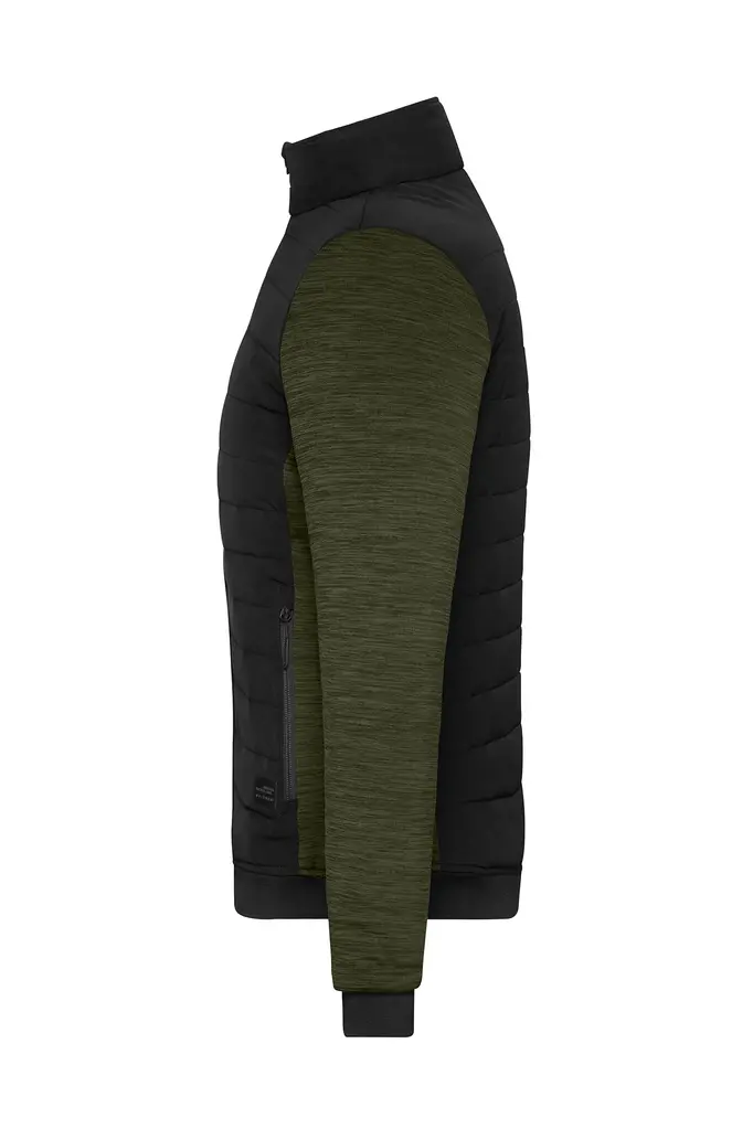 Ženska jakna JN1865 black/olive-melange XS-1