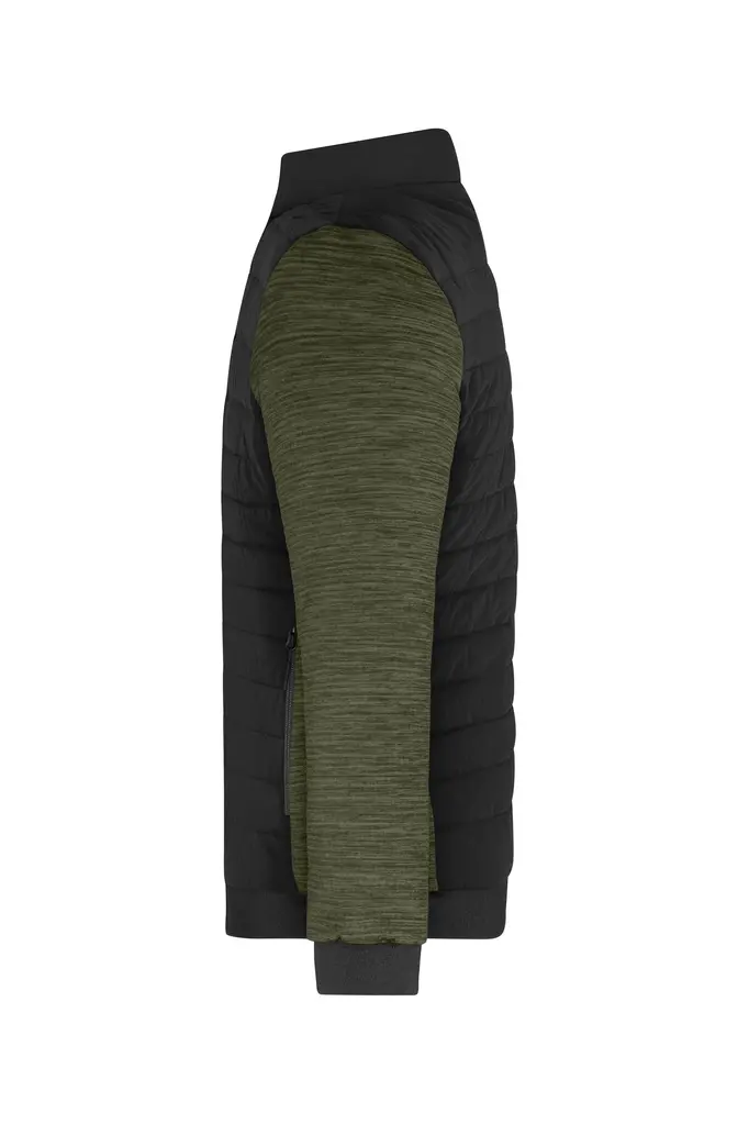 Muška jakna JN1866 black/olive-melange XS-1