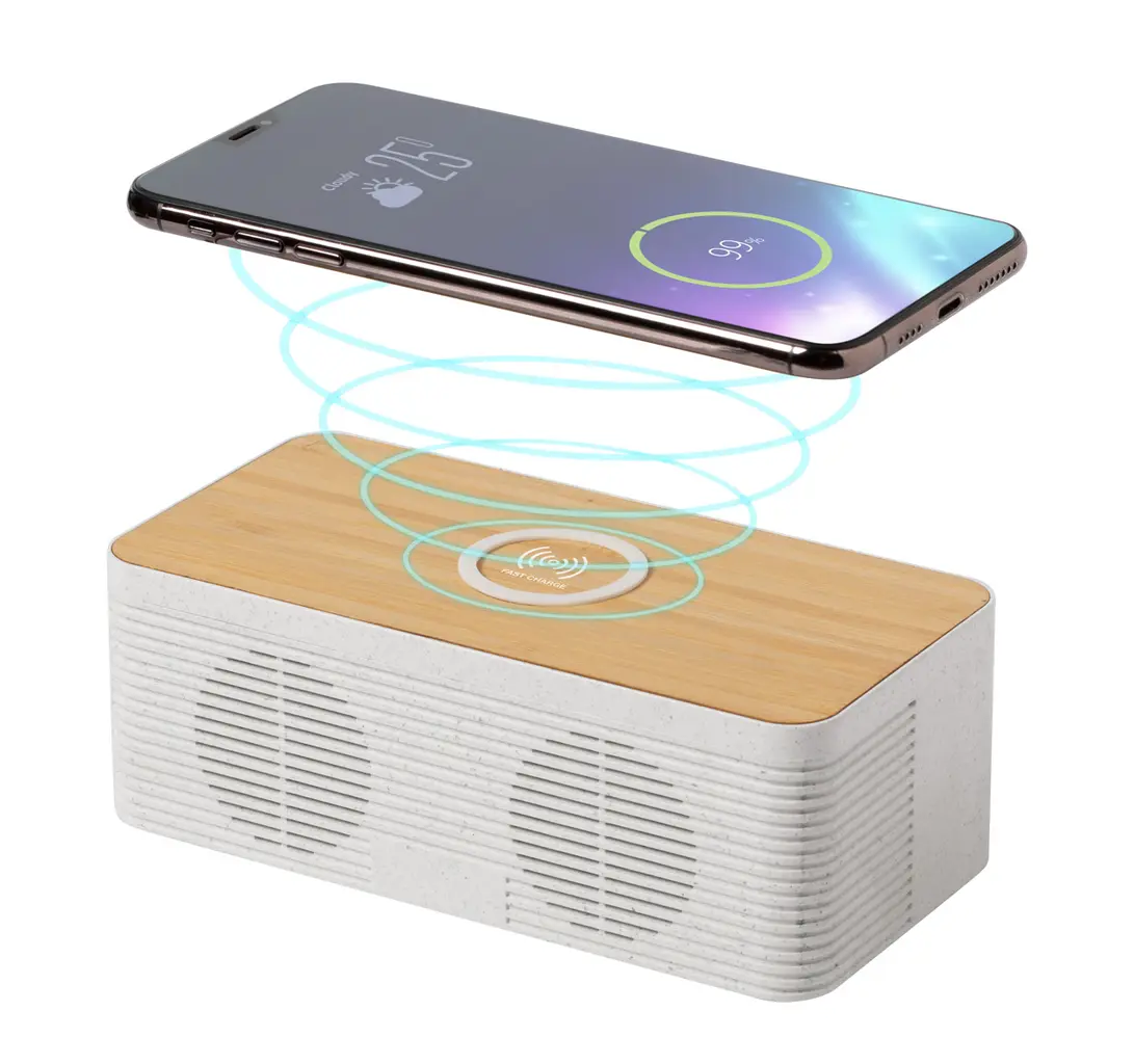 Punjač s Bluetooth zvučnikom Trecam AP721519 natural-4