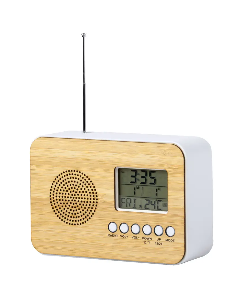 Stolni sat s radio prijemnikom Tulax AP721508 natural-0