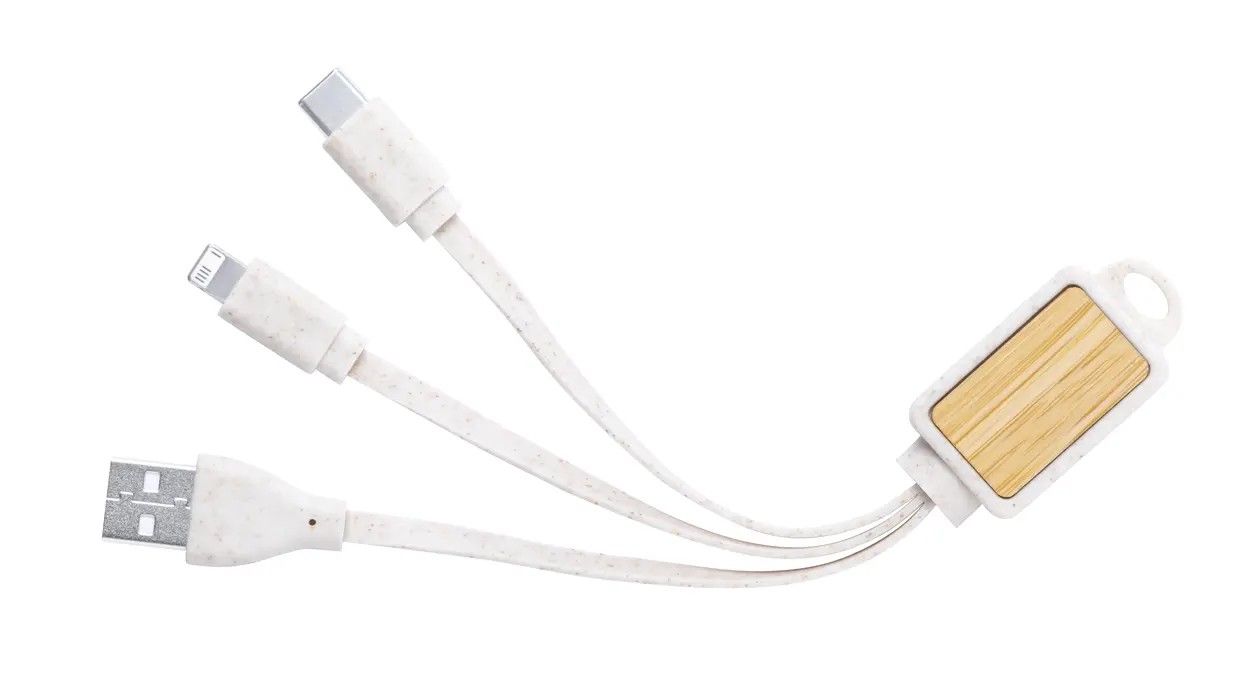 Privjesak s USB punjačem Korux AP721822 beige-1