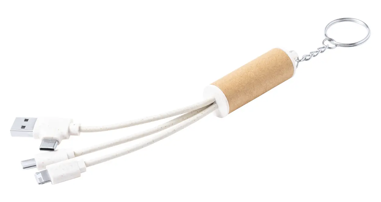 Privjesak s USB punjačem Feildin AP722528 natural-1