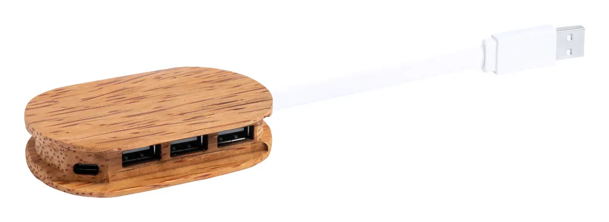 USB hub Dagobat AP722575 natural-2