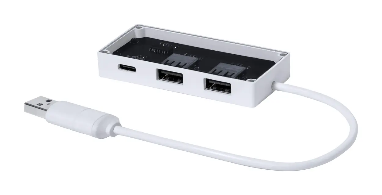 Prozirni USB hub Hevan AP733375 white-0