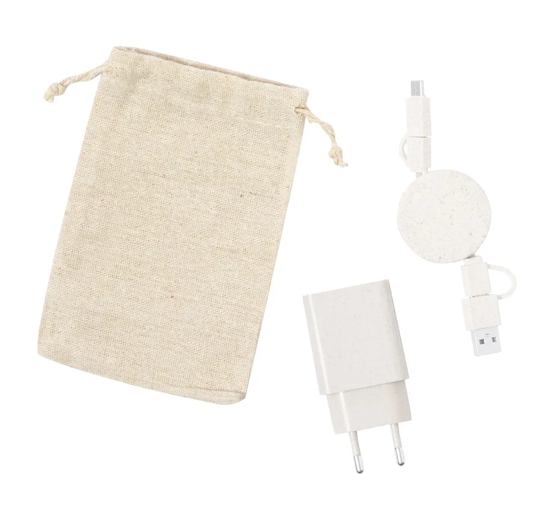 Set USB punjača Pylot AP733411 natural-2