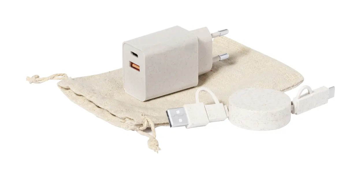 Set USB punjača Pylot AP733411 natural-3