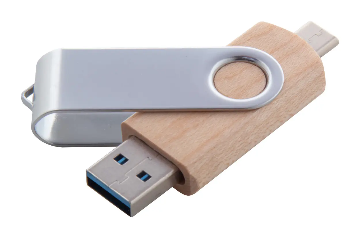 OTG USB stick BooSpin AP897091 natural 16GB-0