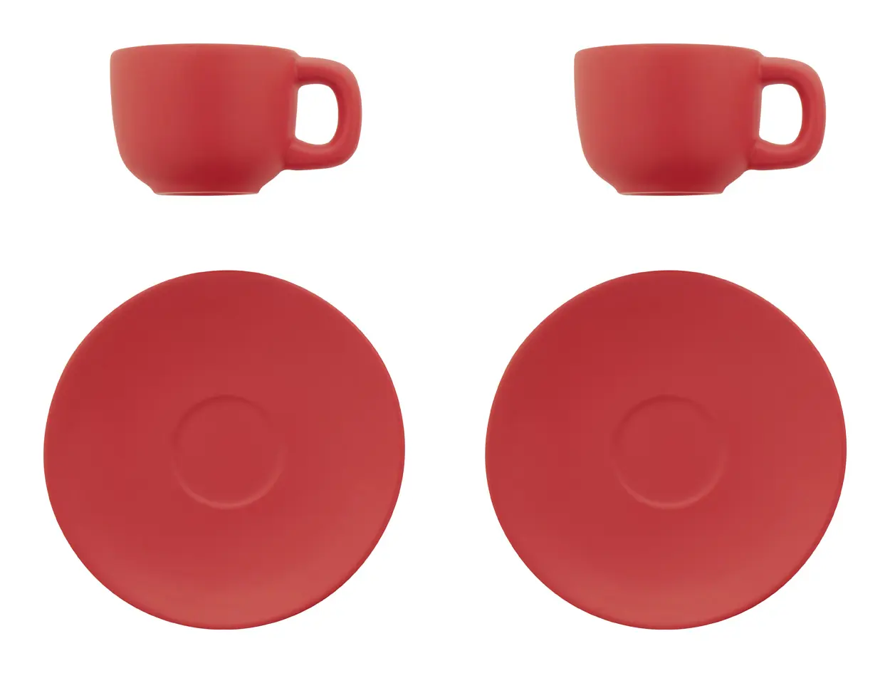 Set šalica za espresso Caturra AP800552 red 130×130×87 mm-2