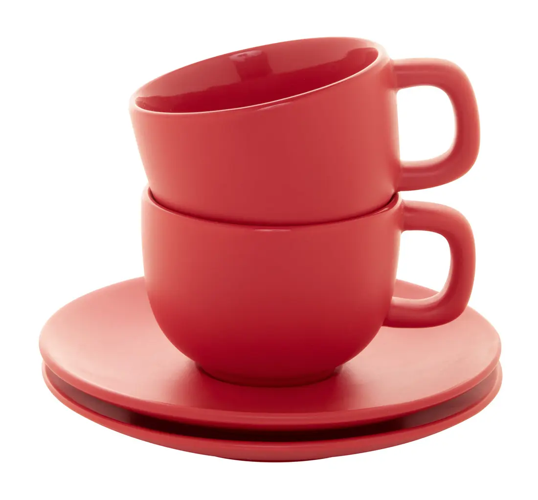 Set šalica za cappuccino Caturra Plus AP800556 red 160×160×110 mm-0