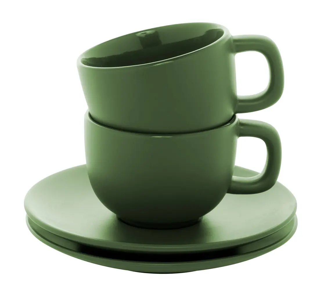 Set šalica za cappuccino Caturra Plus AP800556 green 160×160×110 mm-0