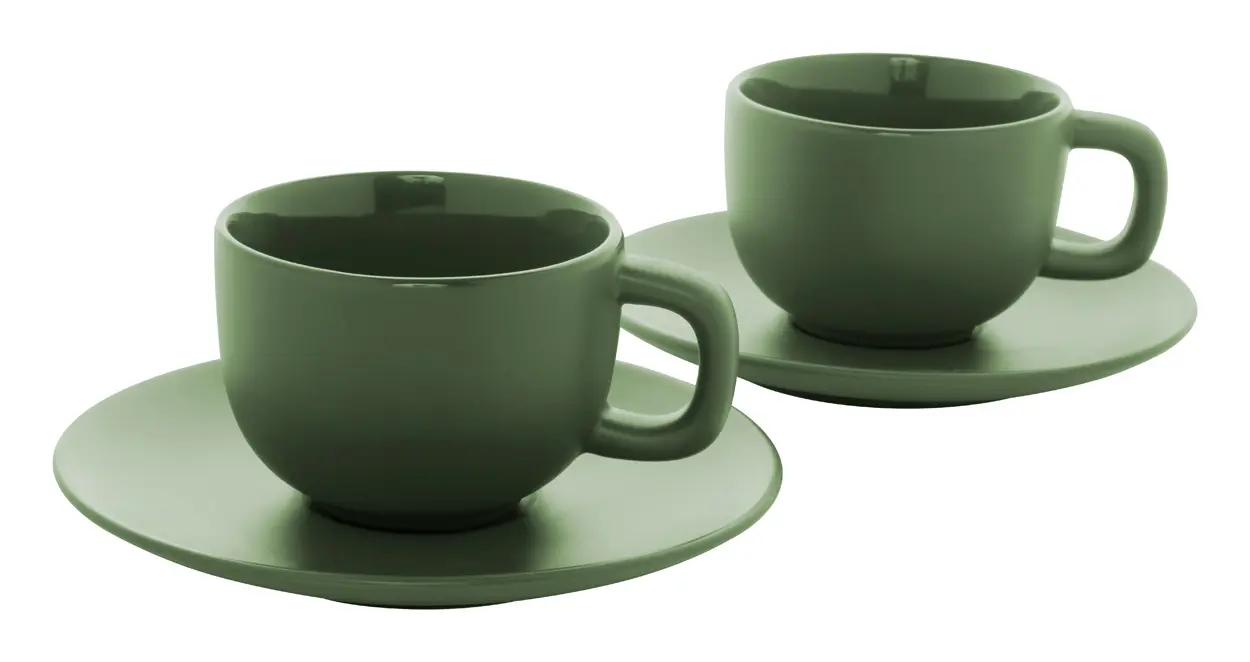 Set šalica za cappuccino Caturra Plus AP800556 green 160×160×110 mm-1