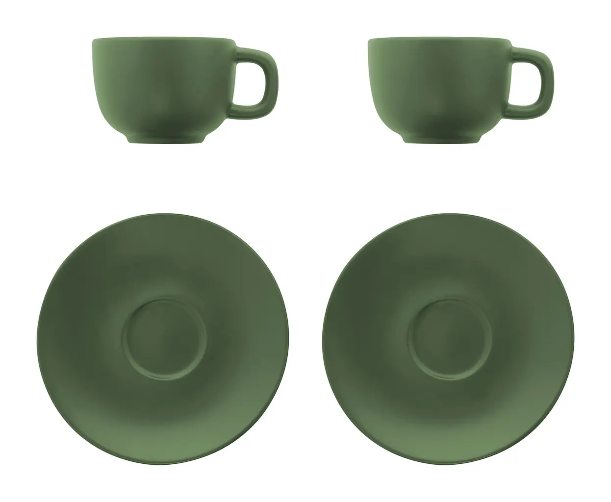 Set šalica za cappuccino Caturra Plus AP800556 green 160×160×110 mm-2