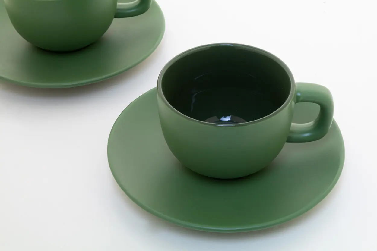 Set šalica za cappuccino Caturra Plus AP800556 green 160×160×110 mm-12