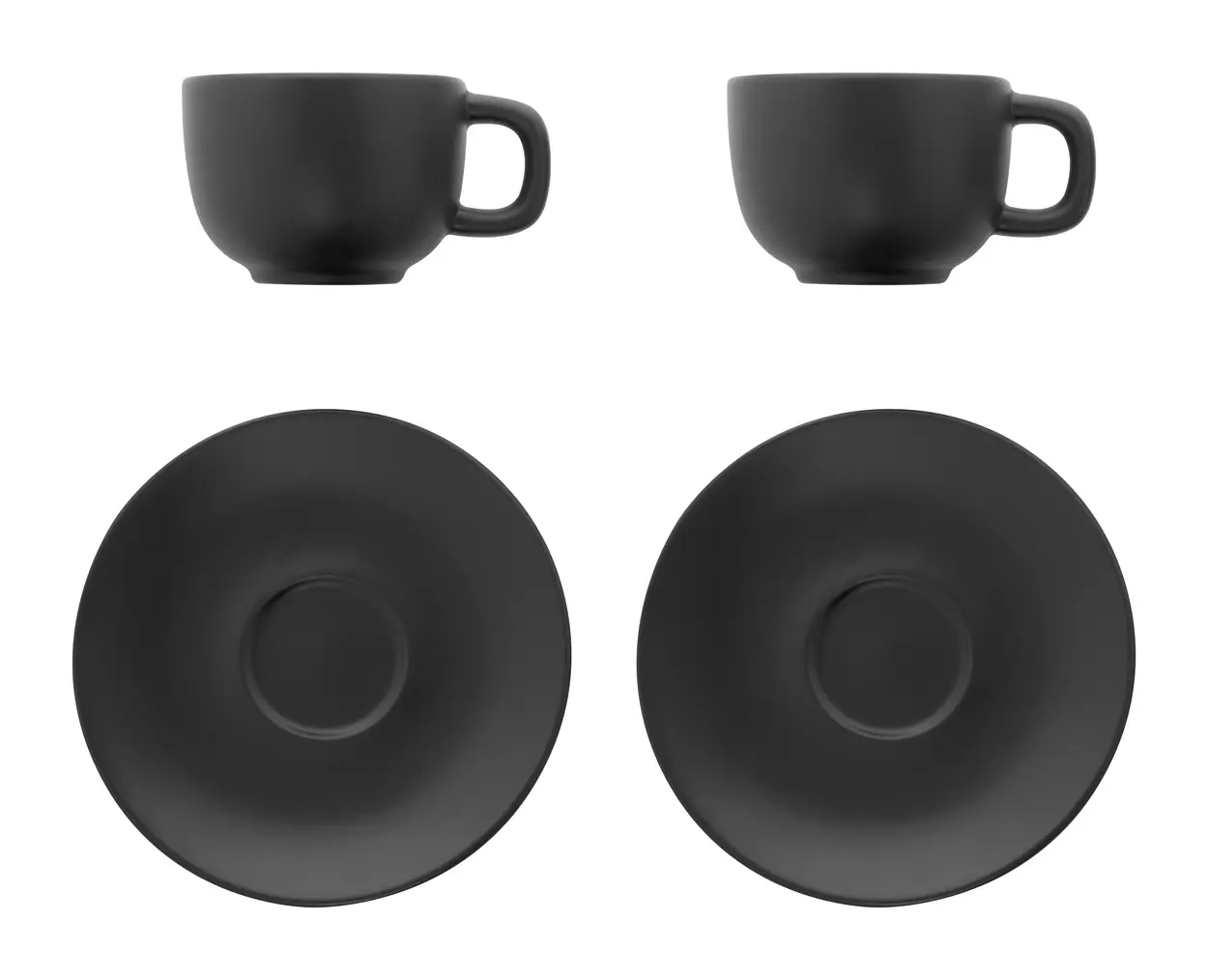 Set šalica za cappuccino Caturra Plus AP800556 black 160×160×110 mm-2