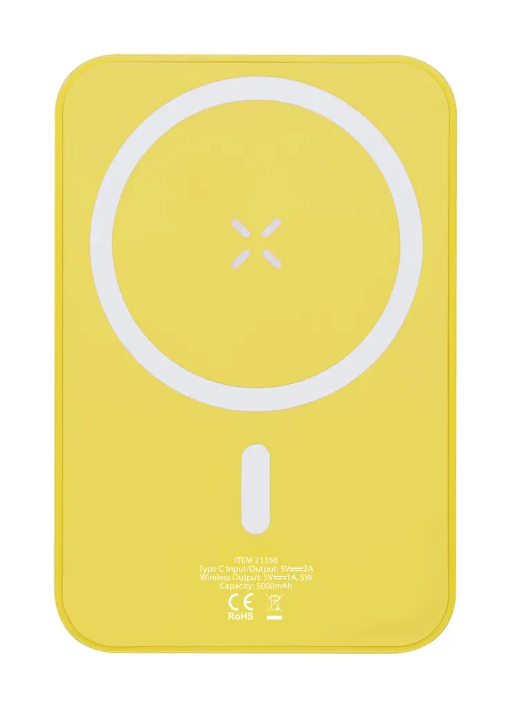 Power bank Tudelak AP735538 yellow 64×98×16 mm-0