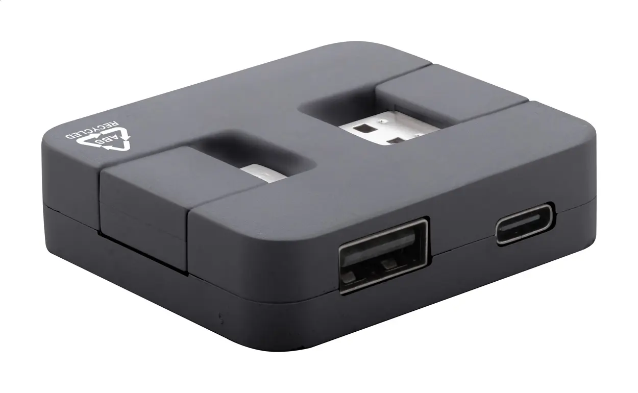 USB čvorište Rahubu AP864037 black 52×46×13 mm-0