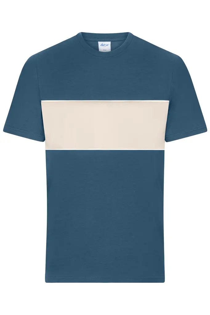 T-Shirt majica 8049 dusty-blue/sandstone XXS-0