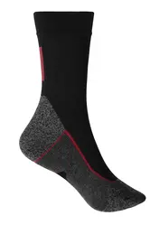 Radne čarape JN213 black/red 35-38-5