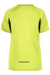 Ženska majica za trčanje JN316 fluoyellow/black XS-7