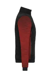Ženska jakna JN1865 black/red-melange XS-2